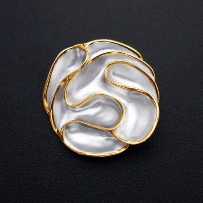 Bayside Silk Sterling Silver Brooch - Juvite Jewelry - sterling silver 14k gold plated jewelry