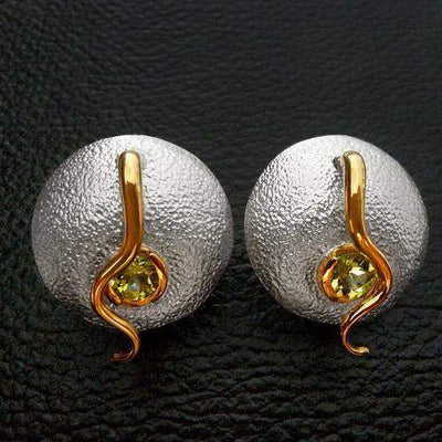 Byzantine Shield Sterling Silver Earrings - Juvite Jewelry - sterling silver 14k gold plated jewelry