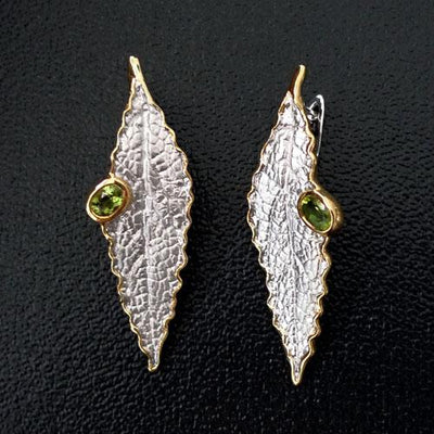 Nature Gift Sterling Silver Earrings - Juvite Jewelry - sterling silver 14k gold plated jewelry