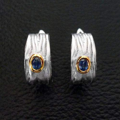 Etna Sterling Silver Earrings - Juvite Jewelry - sterling silver 14k gold plated jewelry