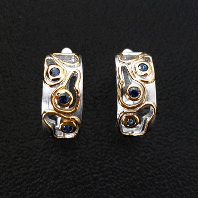 Lava Energy Sterling Silver Earrings - Juvite Jewelry - sterling silver 14k gold plated jewelry