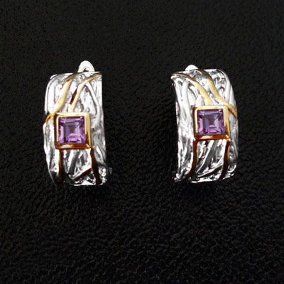 Lucid Frost Sterling Silver Earrings - Juvite Jewelry - sterling silver 14k gold plated jewelry