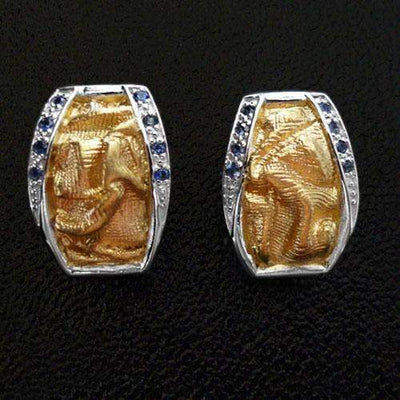 Amor Drape Sterling Silver Earrings - Juvite Jewelry - sterling silver 14k gold plated jewelry
