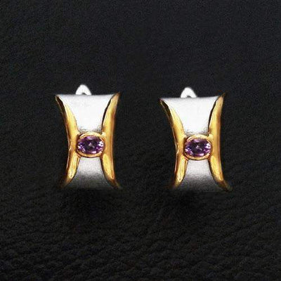 Caspian Sterling Silver Earrings - Juvite Jewelry - sterling silver 14k gold plated jewelry