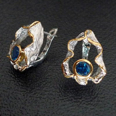 Tropical Tale Sterling Silver Earrings - Juvite Jewelry - sterling silver 14k gold plated jewelry