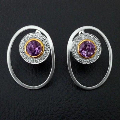 Multiverse Sterling Silver Earrings - Juvite Jewelry - sterling silver 14k gold plated jewelry