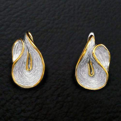 Desire Sterling Silver Earrings - Juvite Jewelry - sterling silver 14k gold plated jewelry