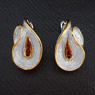 Sliced Joy Sterling Silver Earrings - Juvite Jewelry - sterling silver 14k gold plated jewelry