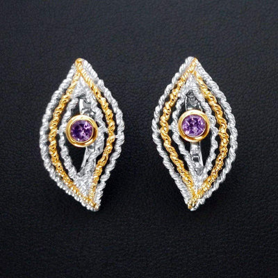 Cosmic Spiral Sterling Silver Earrings - Juvite Jewelry - sterling silver 14k gold plated jewelry