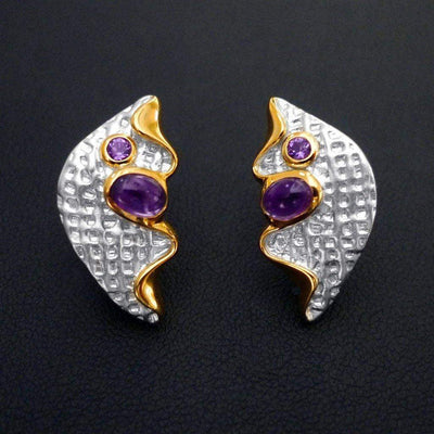 Eclipse Secret Sterling Silver Earrings - Juvite Jewelry - sterling silver 14k gold plated jewelry