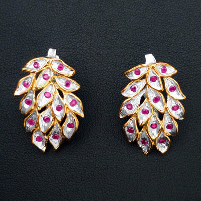 Lucid Leaf Sterling Silver Earrings - Juvite Jewelry - sterling silver 14k gold plated jewelry