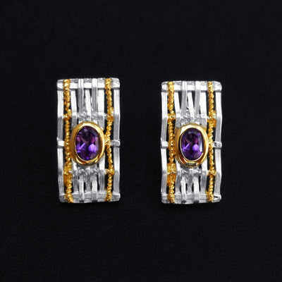 Heaven Braid Sterling Silver Earrings - Juvite Jewelry - sterling silver 14k gold plated jewelry