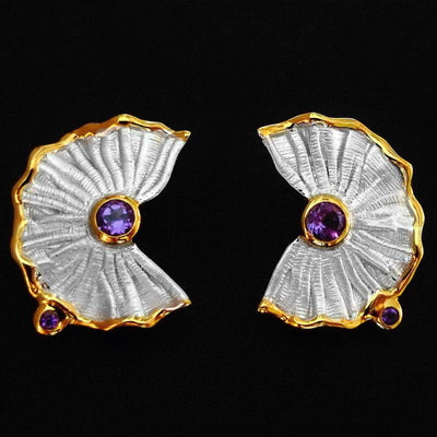 Wavy Array Sterling Silver Earrings - Juvite Jewelry - sterling silver 14k gold plated jewelry