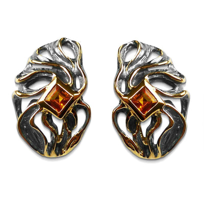 Hurricane Sterling Silver Earrings - Juvite Jewelry - sterling silver 14k gold plated jewelry