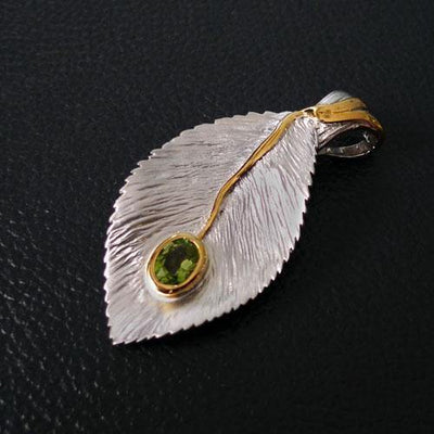 Serrate Sterling Silver Pendant - Juvite Jewelry - sterling silver 14k gold plated jewelry