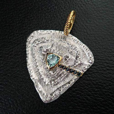 Bivalvia Sterling Silver Pendant - Juvite Jewelry - sterling silver 14k gold plated jewelry