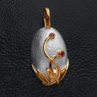 Craspedia Sterling Silver Pendant - Juvite Jewelry - sterling silver 14k gold plated jewelry