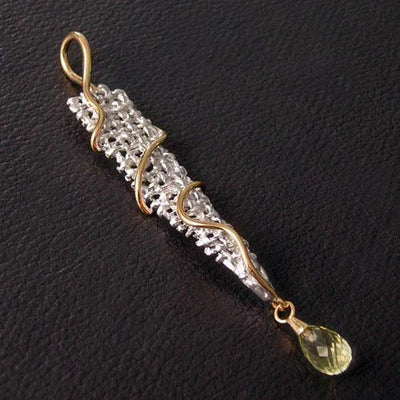 Spiral Weave Sterling Silver Pendant - Juvite Jewelry - sterling silver 14k gold plated jewelry