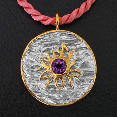 Medusa Shield Sterling Silver Pendant - Juvite Jewelry - sterling silver 14k gold plated jewelry