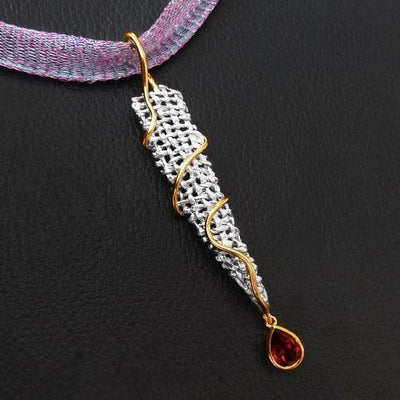 Spyral Thread Sterling Silver Pendant - Juvite Jewelry - sterling silver 14k gold plated jewelry