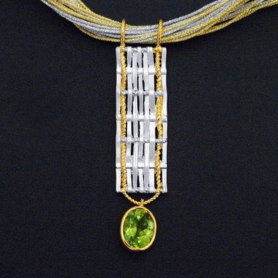 Ironwood Braid Sterling Silver Pendant - Juvite Jewelry - sterling silver 14k gold plated jewelry