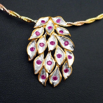 Lucid Leaf Sterling Silver Pendant - Juvite Jewelry - sterling silver 14k gold plated jewelry