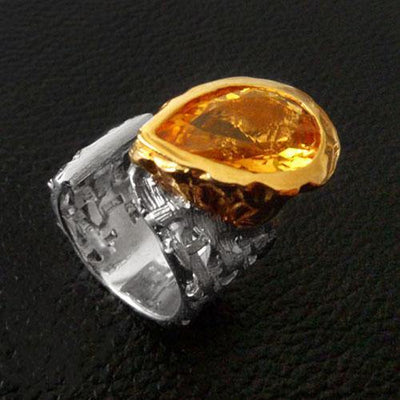 Impact Sterling Silver Ring - Juvite Jewelry - sterling silver 14k gold plated jewelry