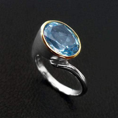 Aquarius Sterling Silver Ring - Juvite Jewelry - sterling silver 14k gold plated jewelry