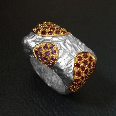 Leopard Sterling Silver Ring - Juvite Jewelry - sterling silver 14k gold plated jewelry