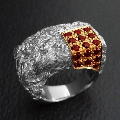 Glory Stars Sterling Silver Ring - Juvite Jewelry - sterling silver 14k gold plated jewelry
