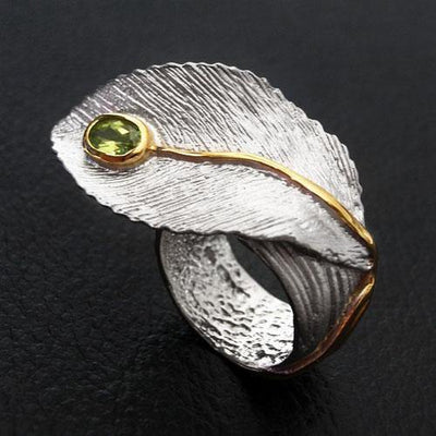 Serrate Sterling Silver Ring - Juvite Jewelry - sterling silver 14k gold plated jewelry