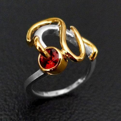 Lucy Sterling Silver Ring - Juvite Jewelry - sterling silver 14k gold plated jewelry
