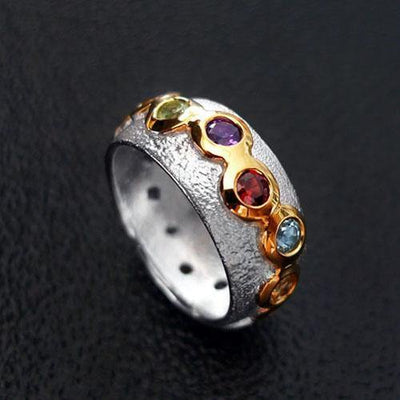 Nectar Drops Sterling Silver Ring - Juvite Jewelry - sterling silver 14k gold plated jewelry