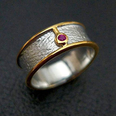 Space Line Sterling Silver Ring - Juvite Jewelry - sterling silver 14k gold plated jewelry