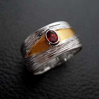 Sauron Eye Rhodium Gold Ring - Juvite Jewelry - sterling silver 14k gold plated jewelry
