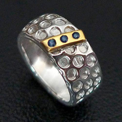 Three Elements Sterling Silver Ring - Juvite Jewelry - sterling silver 14k gold plated jewelry