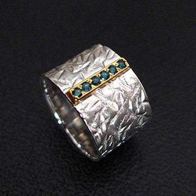 The Equator Sterling Silver Ring - Juvite Jewelry - sterling silver 14k gold plated jewelry