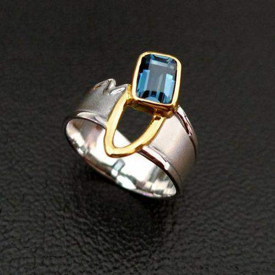 Dive Sterling Silver Ring - Juvite Jewelry - sterling silver 14k gold plated jewelry