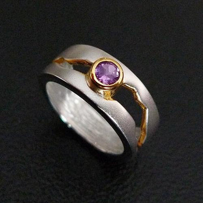 Slash Sterling Silver Ring - Juvite Jewelry - sterling silver 14k gold plated jewelry