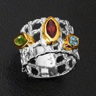 Eos Sterling Silver Ring - Juvite Jewelry - sterling silver 14k gold plated jewelry