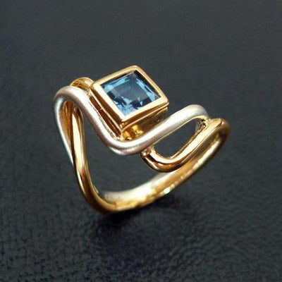 Liana Sterling Silver Ring - Juvite Jewelry - sterling silver 14k gold plated jewelry