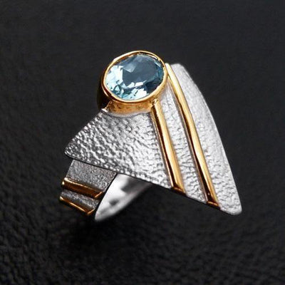 Sahara Sterling Silver Ring - Juvite Jewelry - sterling silver 14k gold plated jewelry