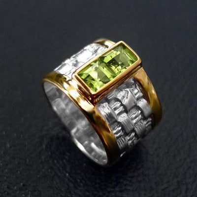 Monteverde Rhodium Gold Ring - Juvite Jewelry - sterling silver 14k gold plated jewelry