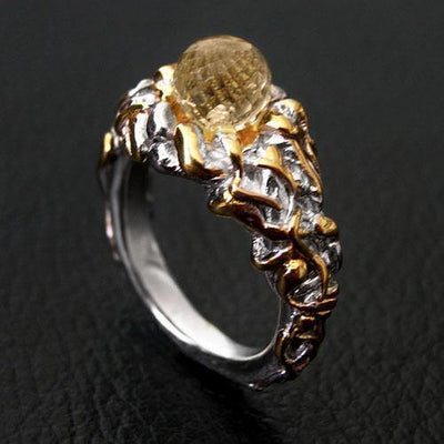 Melt Sterling Silver Ring - Juvite Jewelry - sterling silver 14k gold plated jewelry