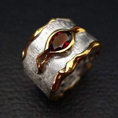 Amulet Sterling Silver Ring - Juvite Jewelry - sterling silver 14k gold plated jewelry