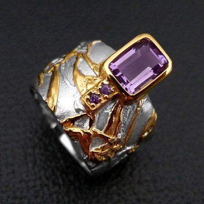 Dream Element Rhodium Gold Ring - Juvite Jewelry - sterling silver 14k gold plated jewelry