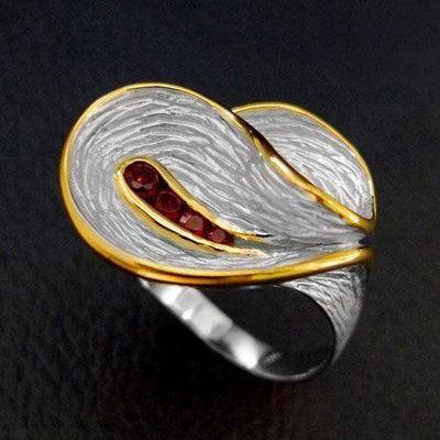 Sliced Joy Sterling Silver Ring - Juvite Jewelry - sterling silver 14k gold plated jewelry