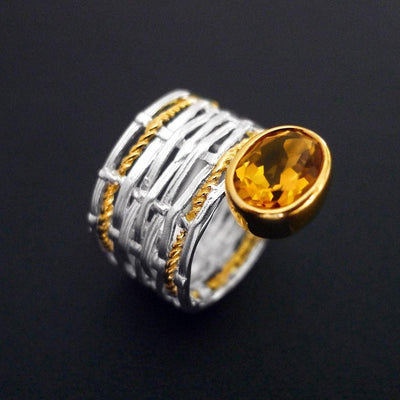 Ironwood Braid Sterling Silver Ring - Juvite Jewelry - sterling silver 14k gold plated jewelry